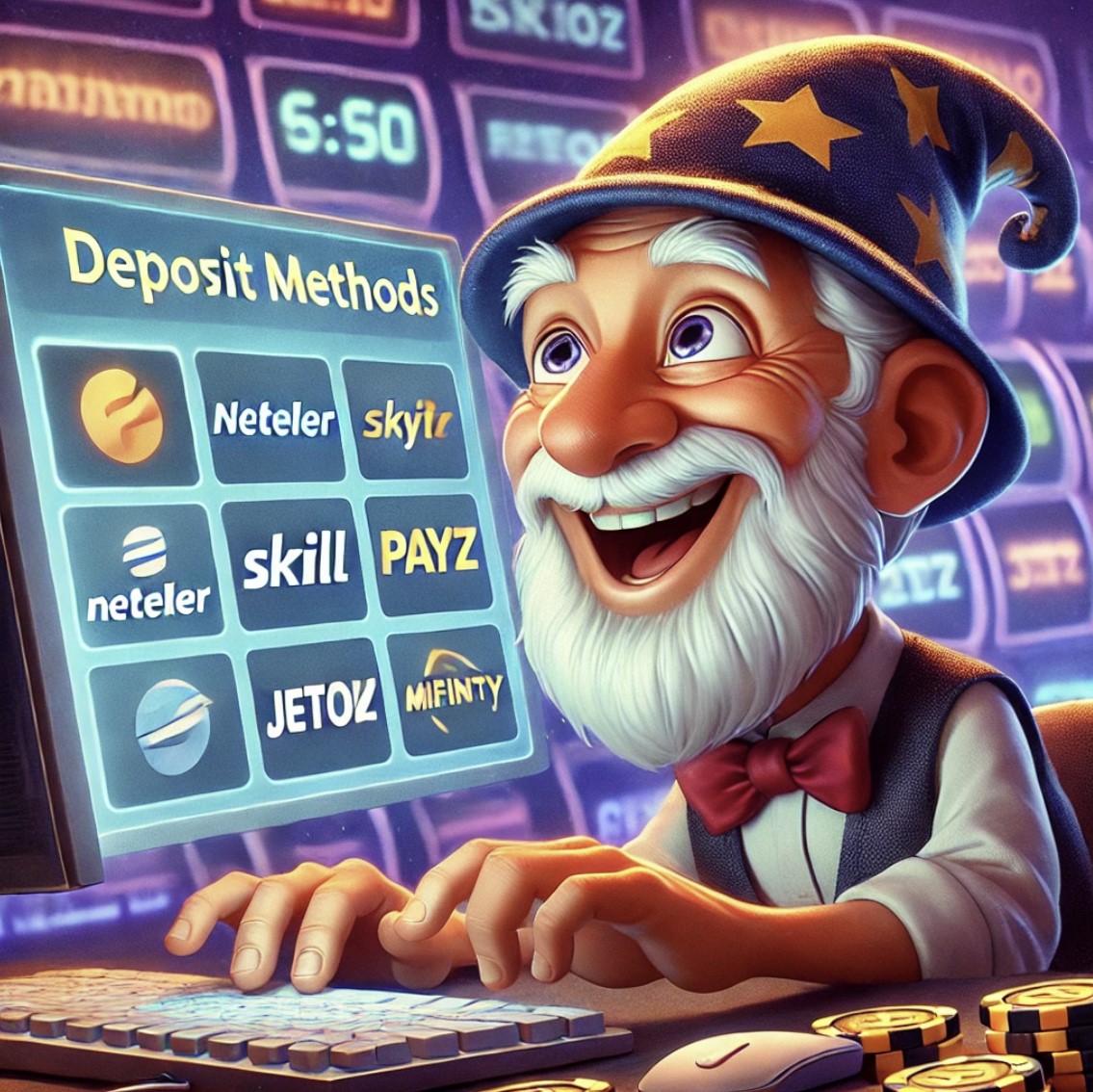 Carteiras eletrônicas para cassinos online