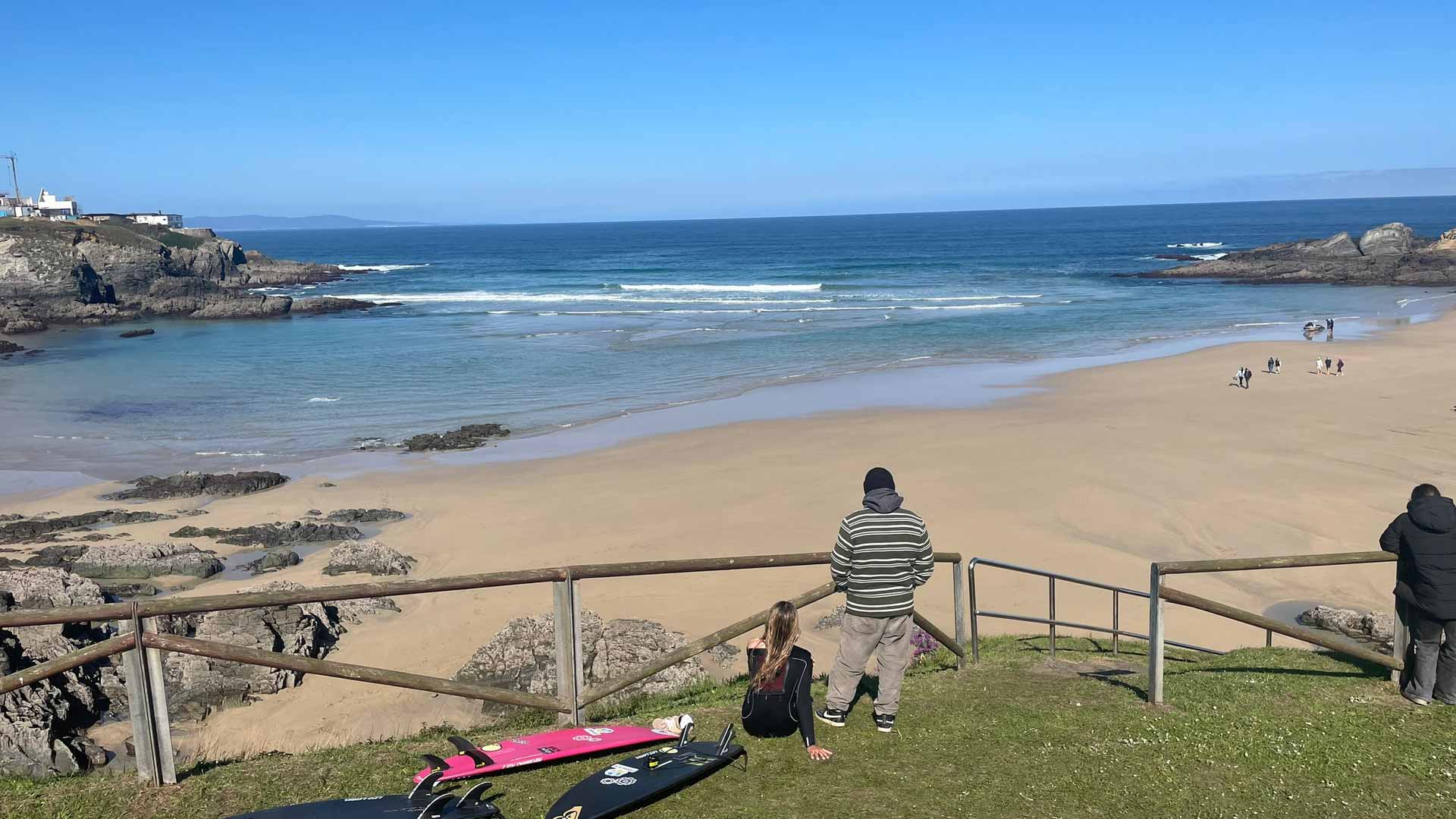 Competição de surf em Tapia de Casariego
