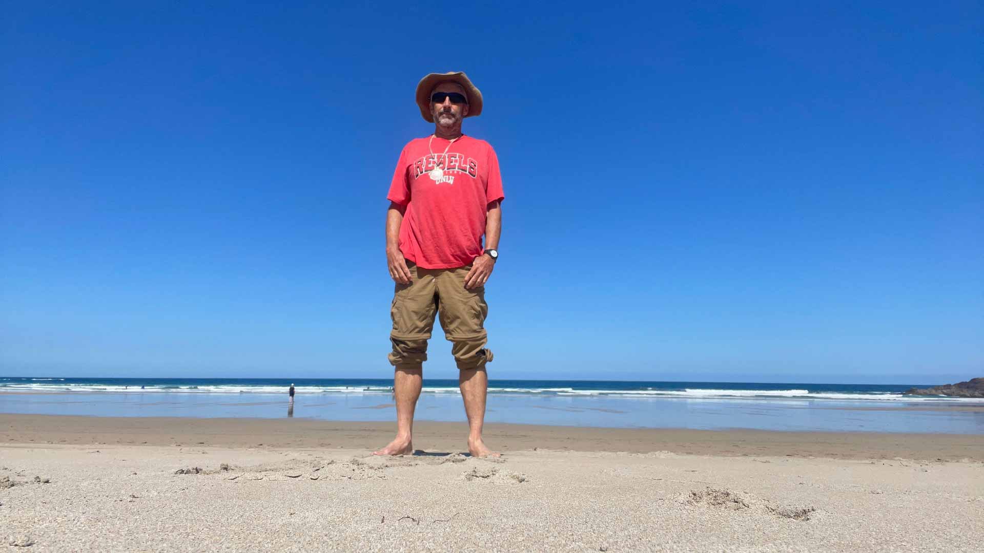 Última vez caminhando na areia