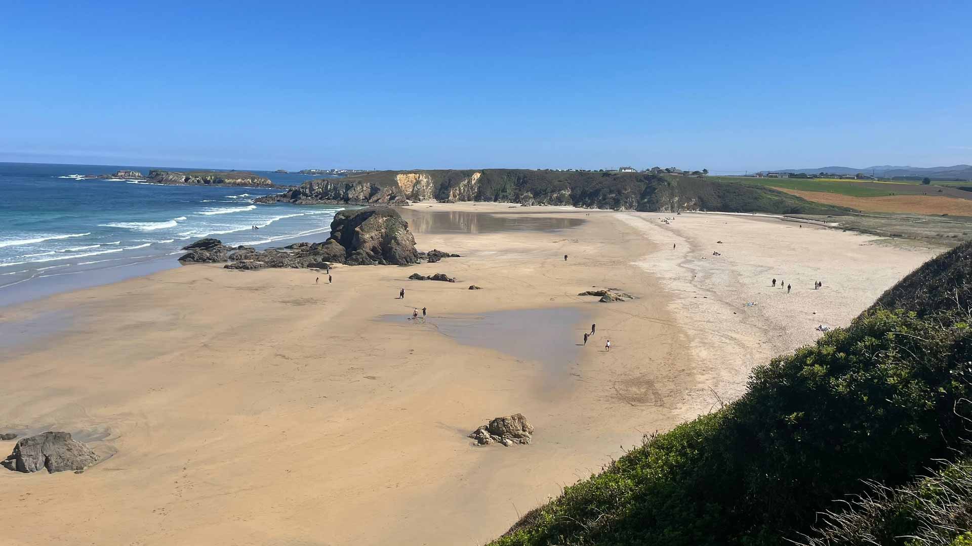 Último vislumbre de uma praia antes de Ribadeo