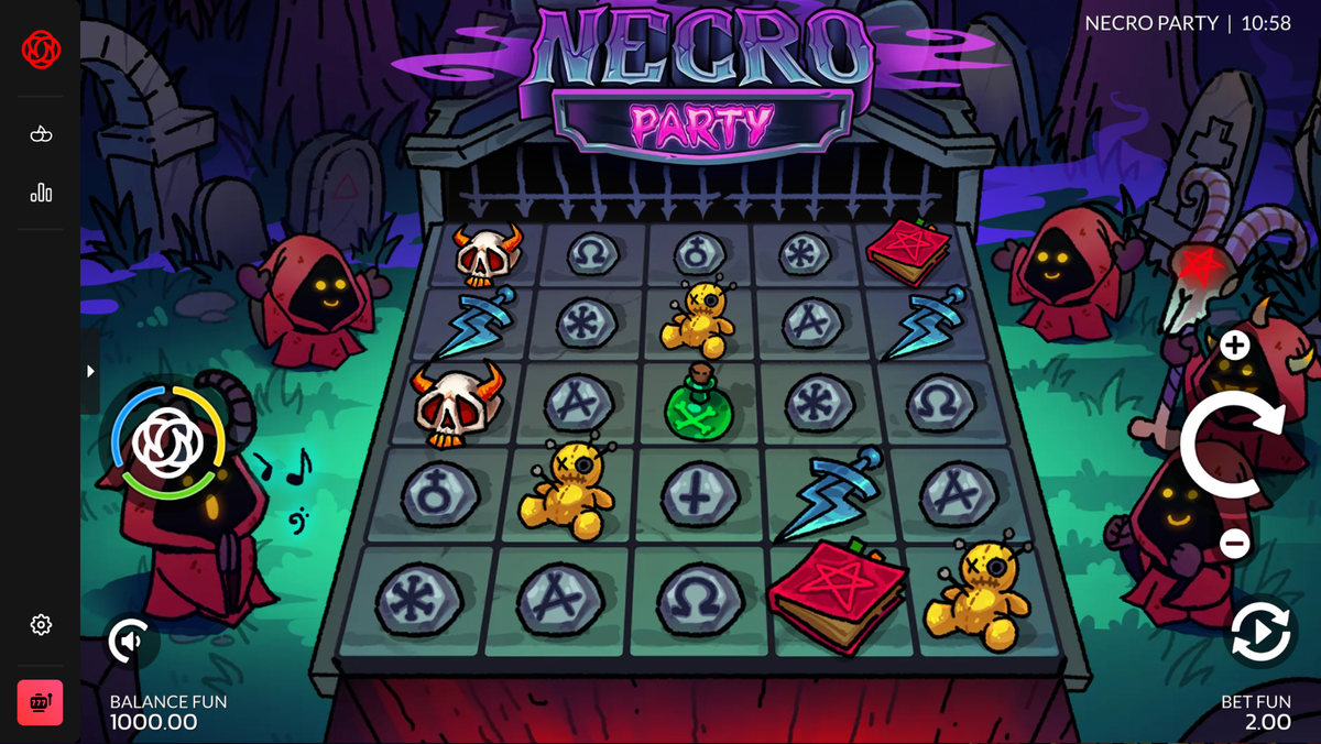 Tabuleiro de jogo Necro Party 5x5 da 7Rings Gaming.