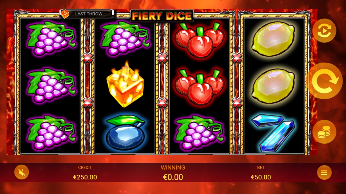 Caça-níqueis Fiery Dice da Apollo Games
