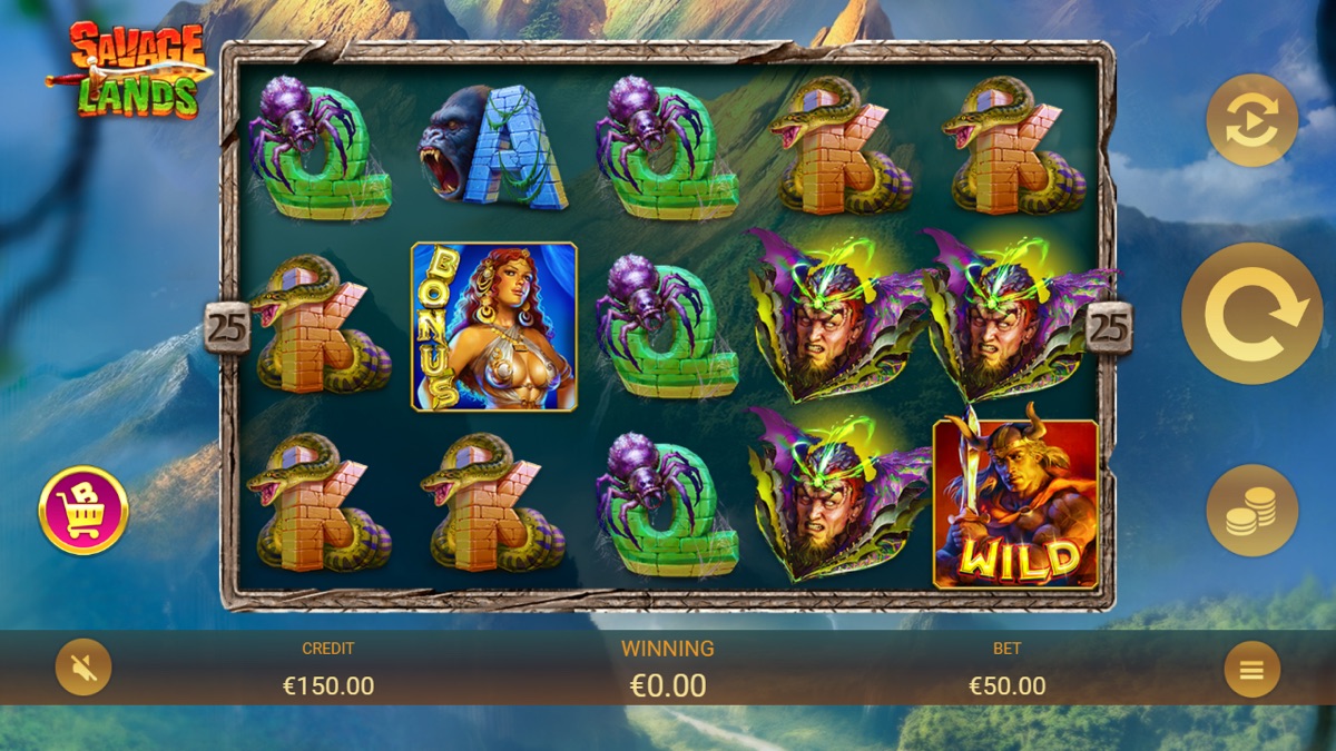 Caça-níqueis Savage Lands da Apollo Games