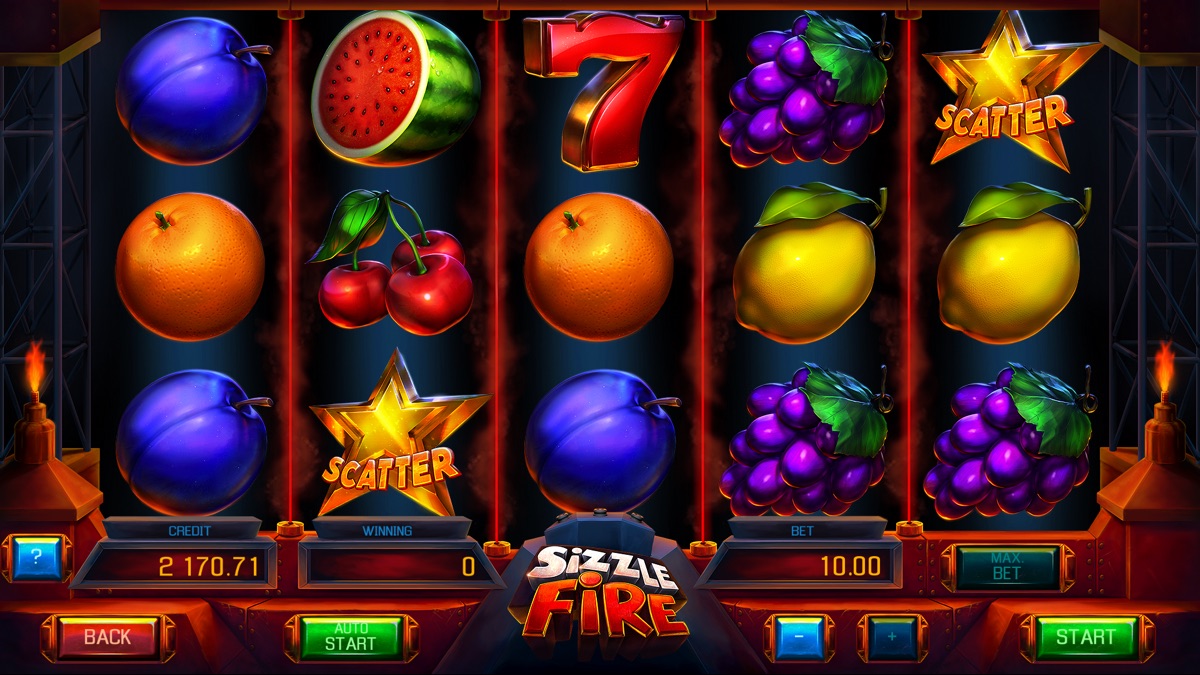 Caça-níquel Sizzle Fire da Apollo Games