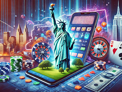Jogos de azar online em Nova York