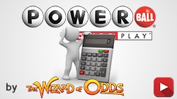 Vídeo sobre como calcular as probabilidades na Powerball.