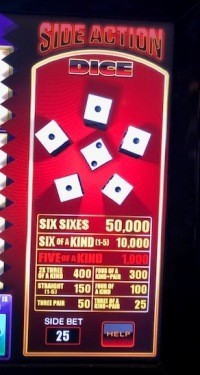 Dados de ação lateral