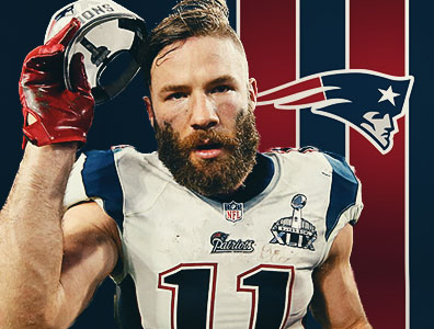 O New England Patriots e o wide receiver Julian Edelman chegam a um acordo para extensão de contrato.
