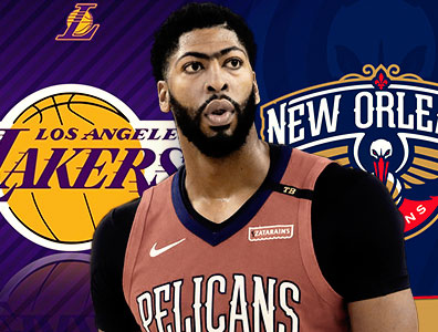 Los Angeles Lakers e New Orleans Pelicans chegam a um acordo para a troca que traz Anthony Davis para Los Angeles.