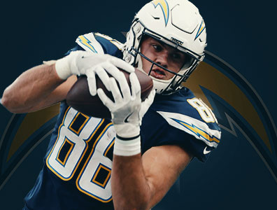 O tight end do Los Angeles Chargers, Hunter Henry, sofreu uma fratura no joelho esquerdo na vitória contra o Indianapolis Colts.