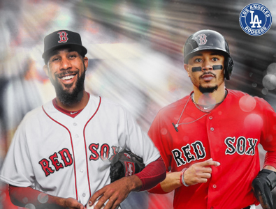 Mookie Betts e David Price foram trocados do Boston para o Los Angeles Dodgers.