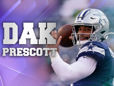 O quarterback do Dallas Cowboys, Dak Prescott, assina seu contrato de franquia.