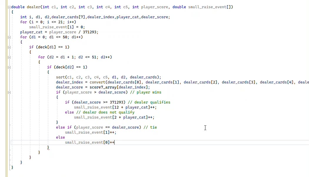Programação do Ultimate Texas Hold 'Em (parte 3)