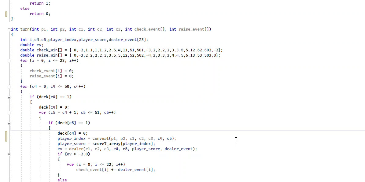 Programação do Ultimate Texas Hold 'Em (parte 4)