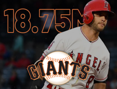 O San Francisco Giants assinou um contrato de 3 anos com Tommy La Stella, no valor de US$ 18,75 milhões.
