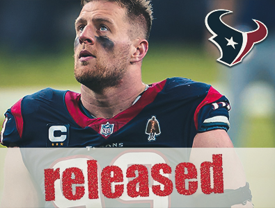 O Houston Texans dispensou o astro da defesa JJ Watt a seu pedido.