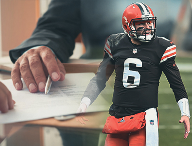 O Cleveland Browns exerce a opção de quinto ano no contrato de calouro do quarterback Baker Mayfield.