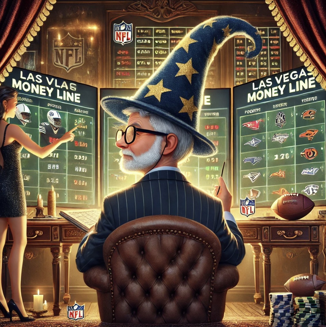 Linhas de dinheiro da NFL em Las Vegas