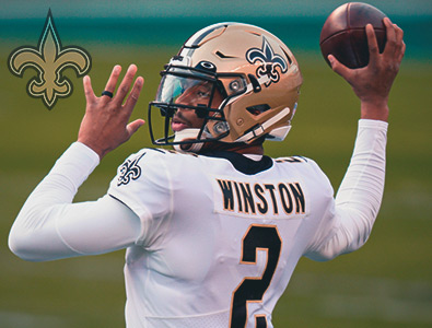 O New Orleans Saints nomeou Jameis Winston como seu quarterback titular.