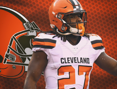 O running back do Cleveland Browns, Kareem Hunt, ficará afastado por várias semanas devido a uma lesão na panturrilha.