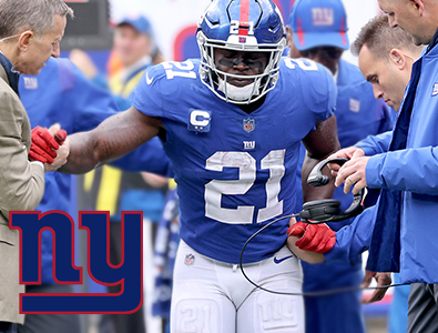 O New York Giants perde o safety Jabrill Peppers para o resto da temporada devido a uma ruptura do ligamento cruzado anterior.