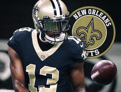 O wide receiver do New Orleans Saints, Michael Thomas, está fora da temporada após sofrer uma lesão no tornozelo.