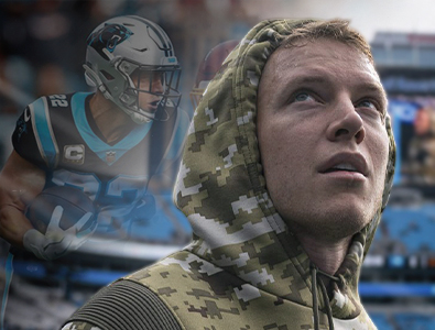 O running back do Carolina Panthers, Christian McCaffrey, está fora da temporada devido a uma lesão no tornozelo.
