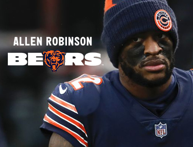 O recebedor Allen Robinson II espera jogar no domingo pelos Bears.
