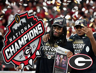 O Georgia Bulldogs derrotou o Alabama Crimson Tide e conquistou o título do College Football Playoff (CFP) de 2021-2022.