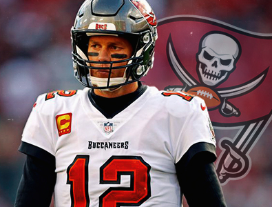 O quarterback do Tampa Bay Buccaneers, Tom Brady, retorna para a temporada 2022-2023 da NFL.