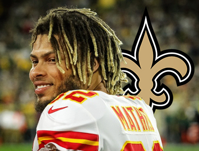 O New Orleans Saints chega a um acordo contratual com o safety Tyrann Mathieu.