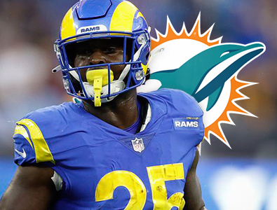 O veterano running back Sony Michel planeja assinar com o Miami Dolphins.