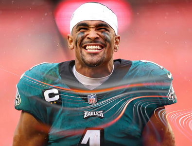 Philadelphia Eagles renova contrato com o quarterback Jalen Hurts por mais 5 anos e US$ 255 milhões.