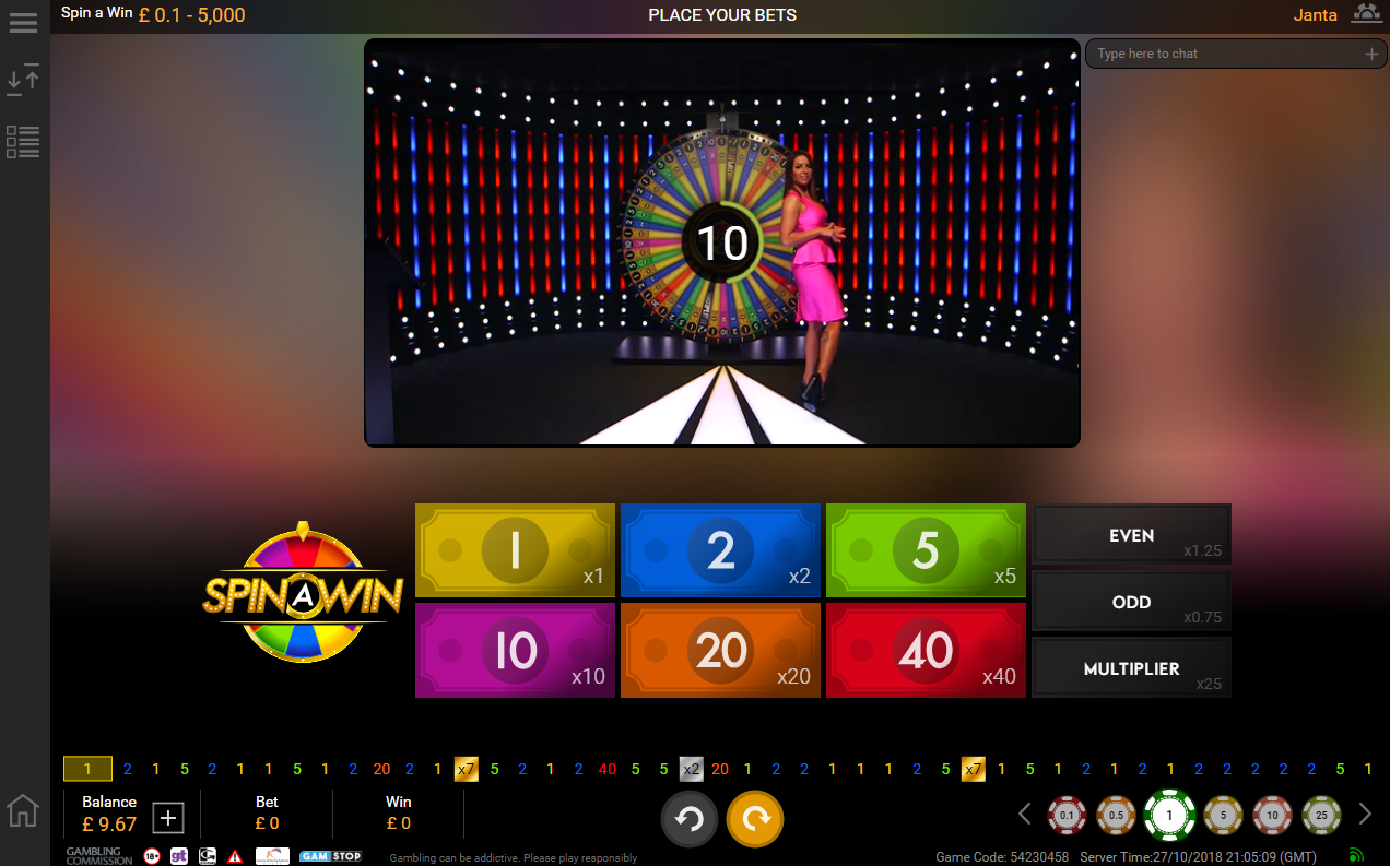 Gire e ganhe da Playtech