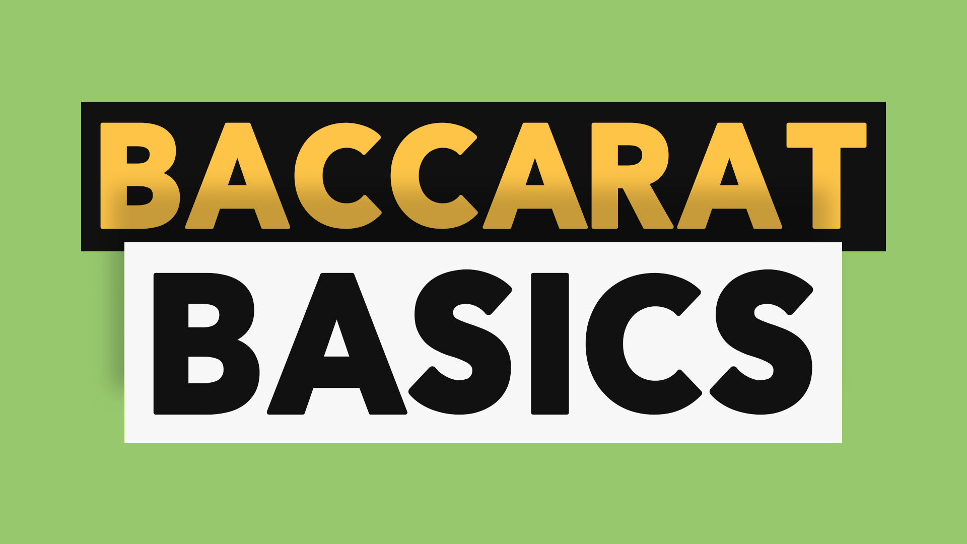 Noções básicas de Bacará