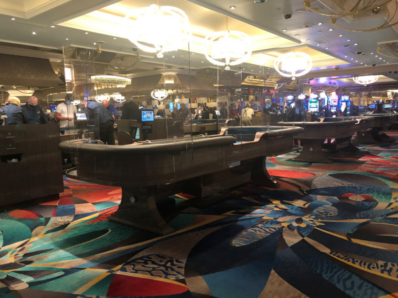 Mesa de dados no Bellagio