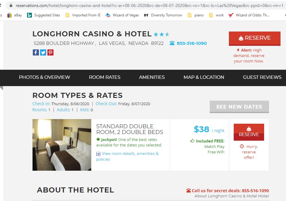 Reservations.com - um quarto por US$ 38