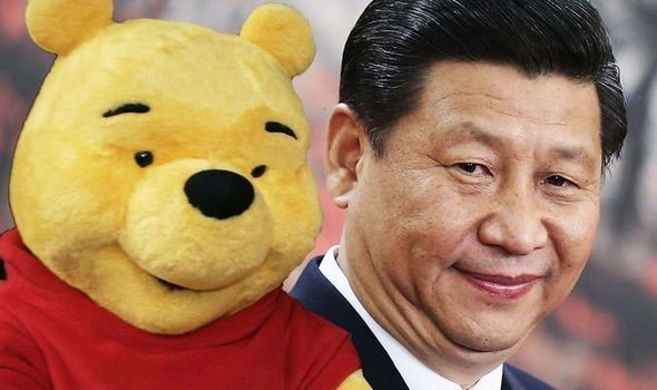 Líder chinês com o Ursinho Pooh