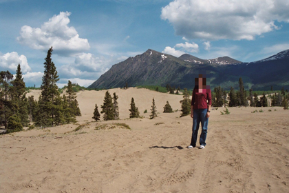 A Senhora Mágica no Deserto de Carcross, no Yukon