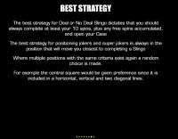 Regras do Slingo Deal or No Deal 7