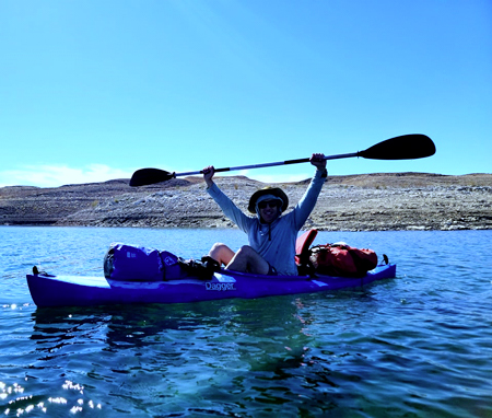 Eu na água em The Dagger