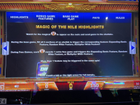 tela de regras da magia do Nilo