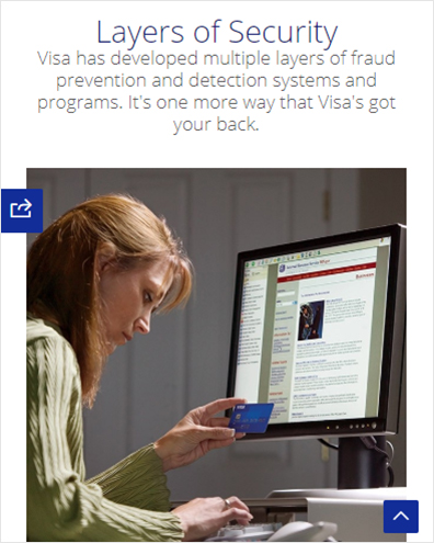 método de pagamento com débito Visa
