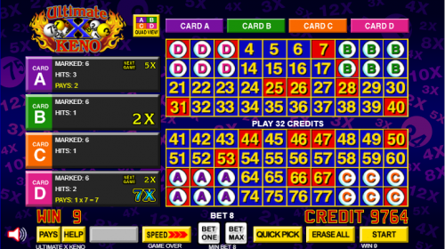 Exemplo 2 de keno ultimate x