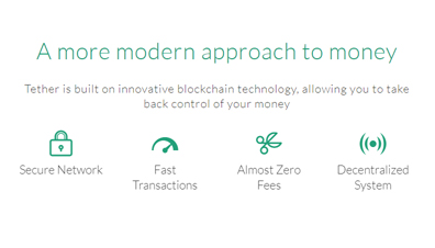 Vantagens do Tether